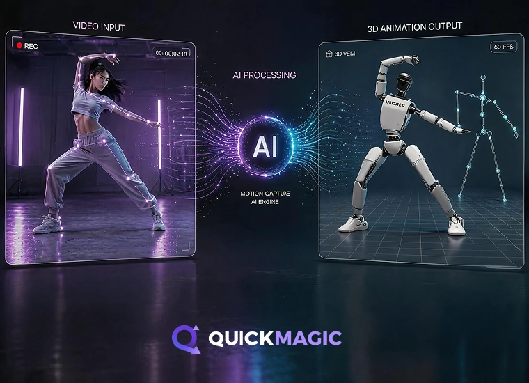 AI motion capture for robotics and embodied AI generating human motion data for humanoid robot simulation and training